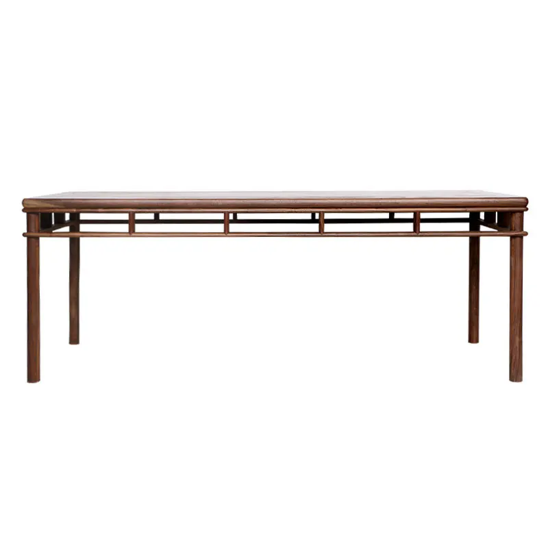 

New Chinese tea black walnut table and chair combination antique Zen desk old elm tea table simple tea art table furniture