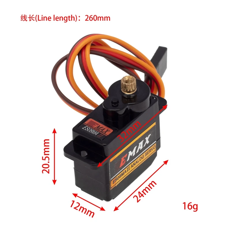 ES08MA II Steering Servo With Servo Mount And Servo Arm For Axial SCX24 1/24 RC Crawler Car Upgrade Parts Accessories