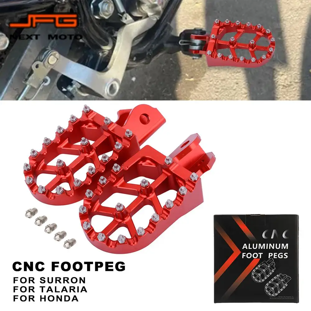 Motorcycle CNC Foot Pegs Rests Footpeg Rests Pedals For TALARIA Sur Ron Light Bee X/S For Honda CRF150F/230F Electric Dirt Bike