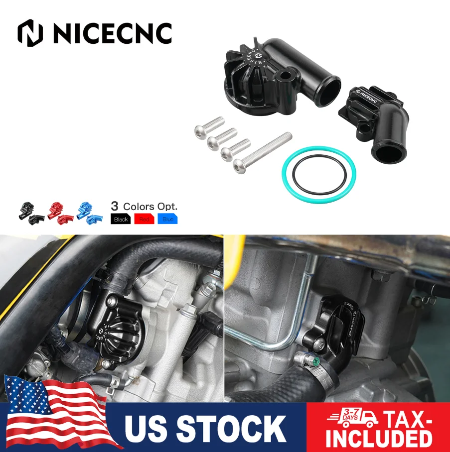 

NICECNC 700 Raptor водяной насос впускной и выпускной крышка для Yamaha Raptor 700 2006-2024 700R 2009 2011-2024 заготовка из алюминия герметичная