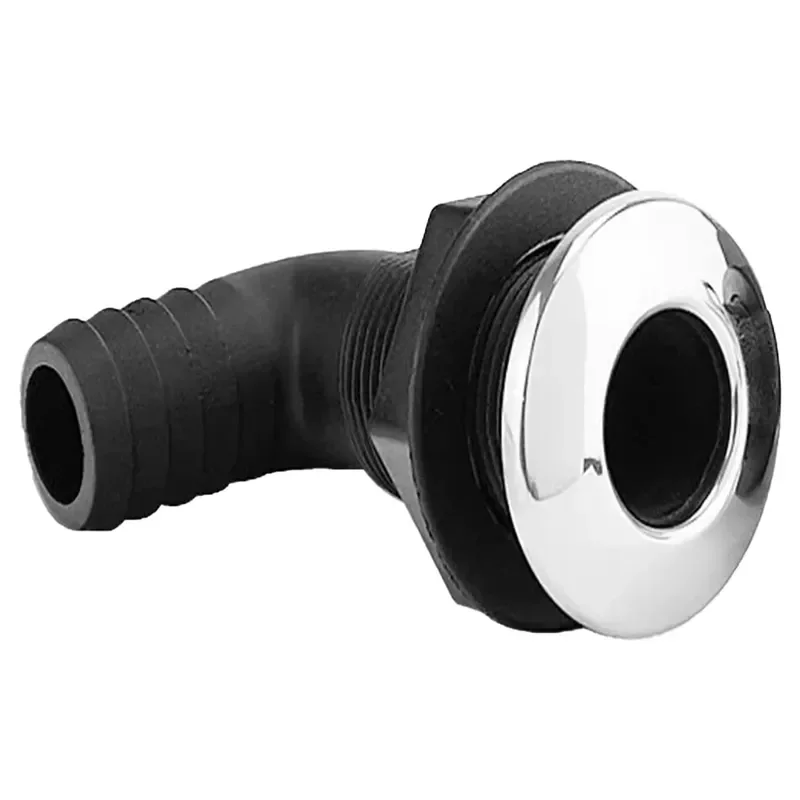 Black Nylon Elbow Water Outlet Multi-size Marine Hardware Fitting for Ship Yacht Compatible with Ai Shuo ISURE