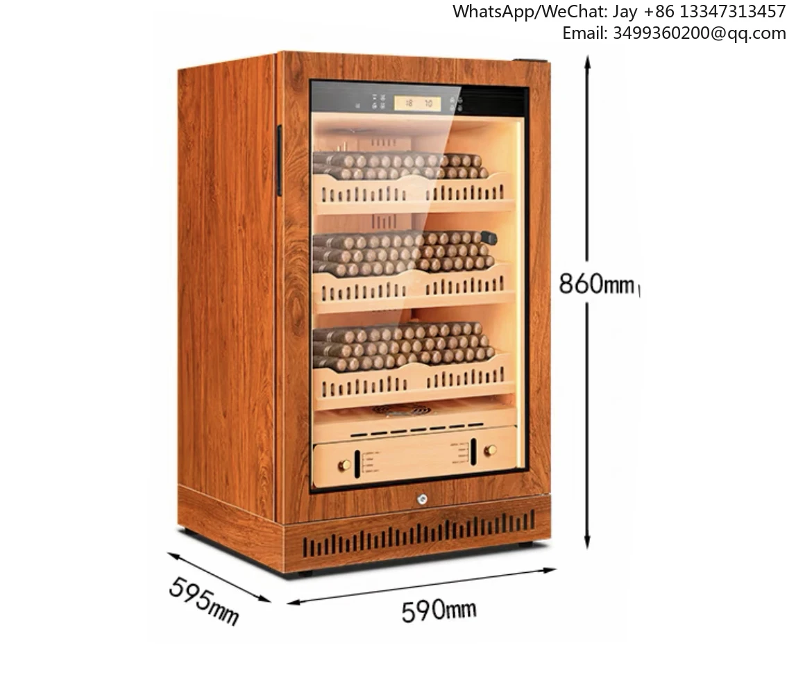 

400-500 pcs wooden humidor humidor humidor Spanish cedar liner with temperature and humidity control