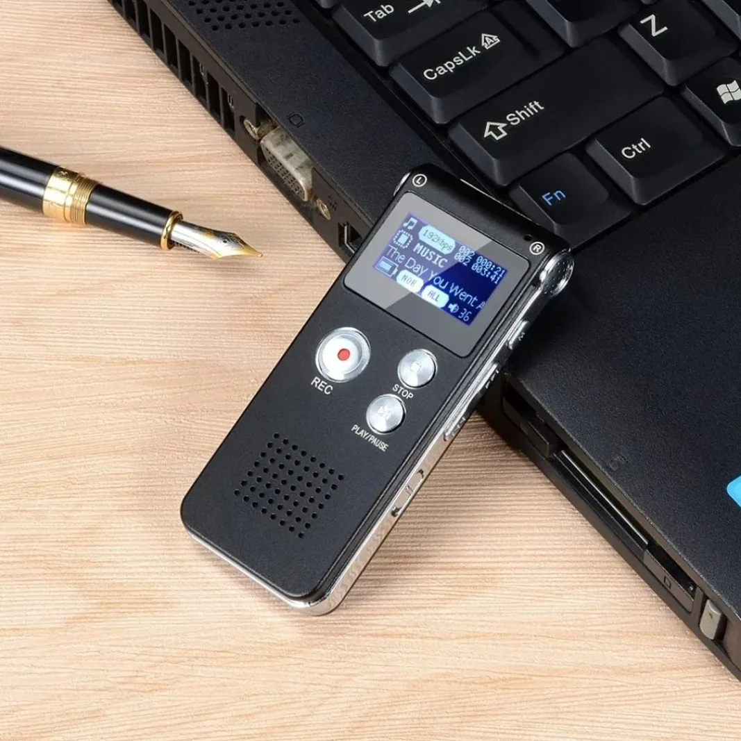 Cheap and User-Friendly Digital Recorder Supporting up to 1536kbps Mini Recorder Upgraded To MP3 and USB with Playback Functi
