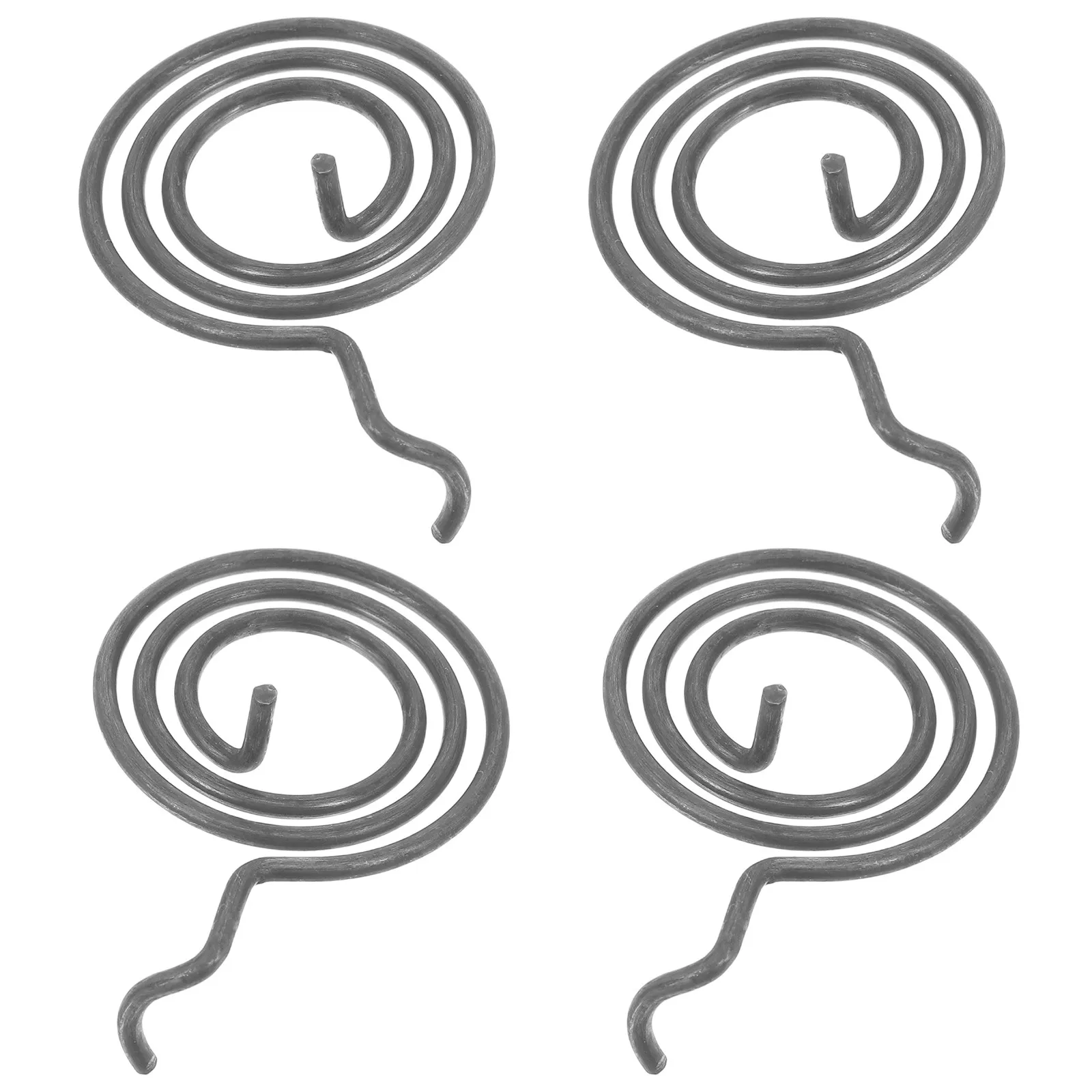 4Pcs Iron Return Spring Replacement for Door Handle Spring Internal Repair Hardware Parts Spiral Hook