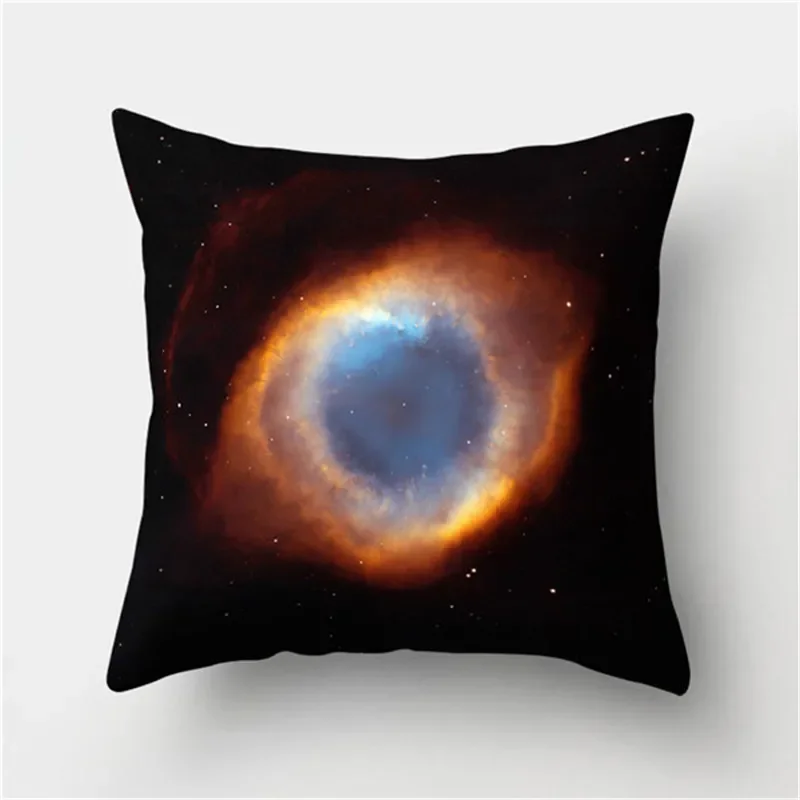 3D Galaxy Pillowcase Cosmic Space Theme Pillowcase Down Cushion Home Hotel Bed Sedan Seat Decoration Backrest Pillowcase Unique.