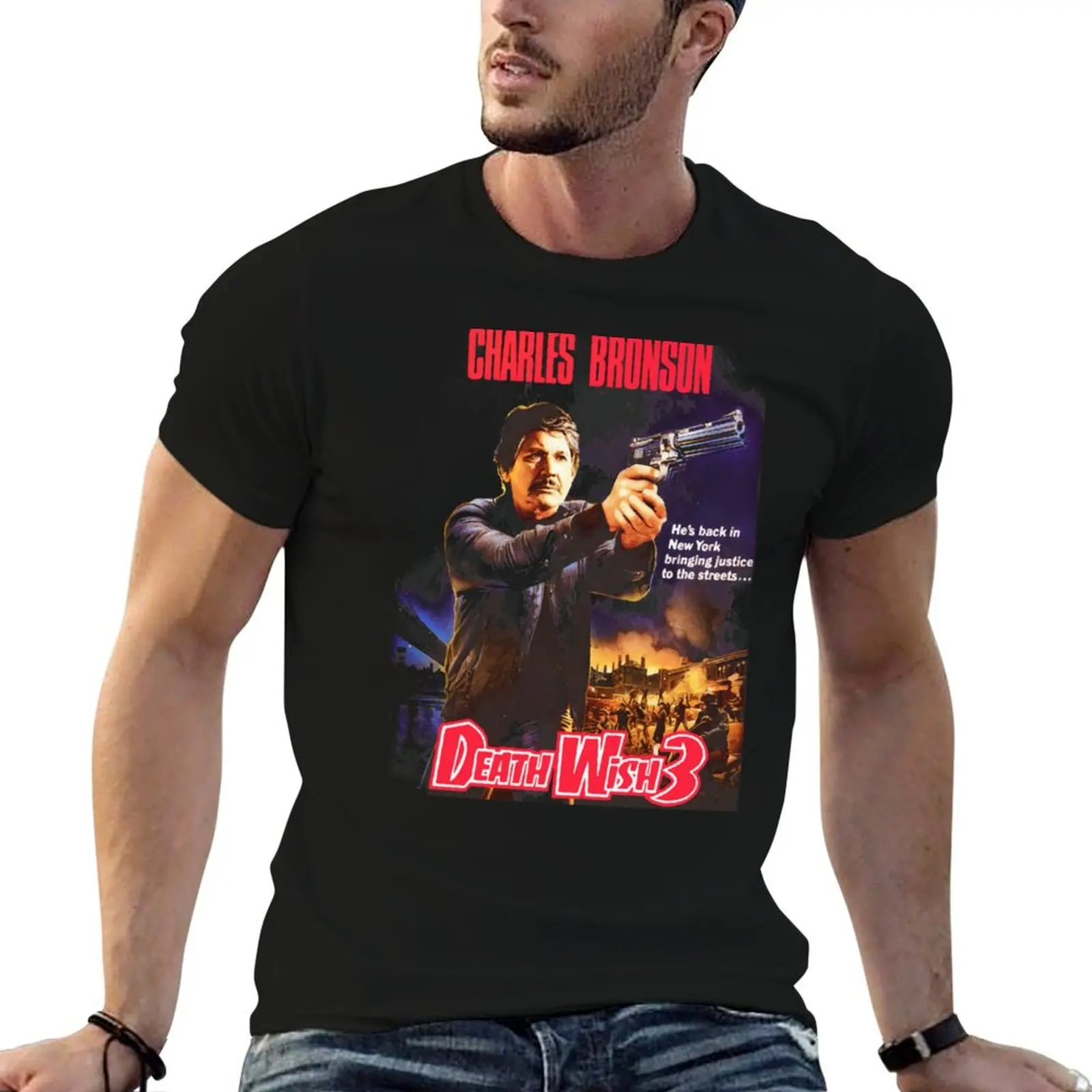 Death Wish 3 T-Shirt t shirt man casual man tshirt t shirts for man graphic tees T-shirt