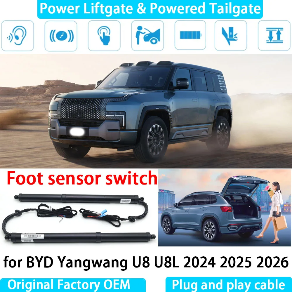 

for BYD Yangwang U8 U8L 2024 2025 2026 Automatic Electric Power Liftgate Powered Tailgate Strut Tail Gate Lift System