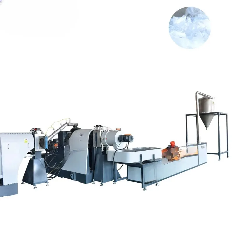 Two Stage Compactor Granulation Line Quality Assurance Waste Plastic PE Film Recycling Pelletizer Machine