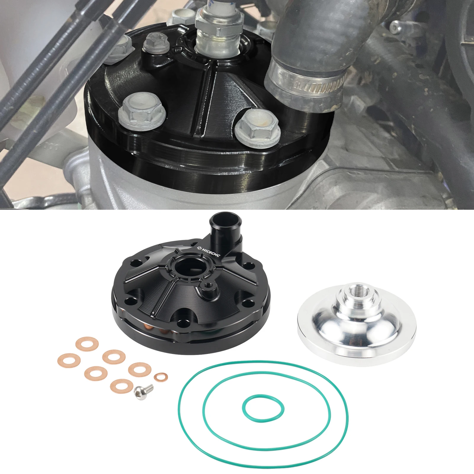 

NICECNC For 2024-2025 Husqvarna TE 250 KTM EXC 250 GasGas EC 250 Motorcycle Engine Cylinder Head Top End Cover Guard Protector