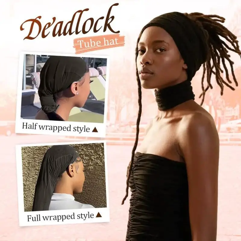 Hair Weave Sleeve Hair Wraps Breathable Dreadlock For Locs Soft Strechy Hair Cap Extra Long Tube For Haircare Top Sleep Wig Cap - view 4