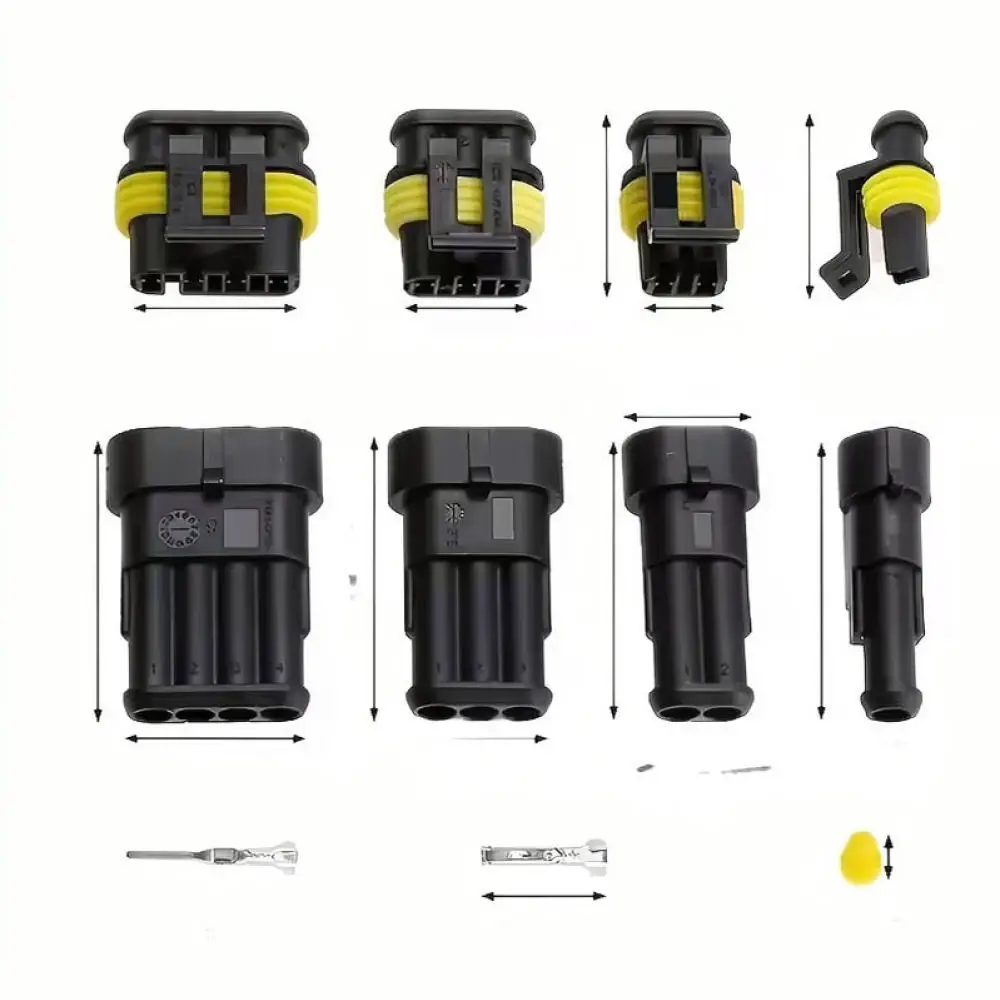 Auto Circuit Maintenance Tool Kit Waterproof Wire Connectors With Ratchet Crimper Electrical Repair Hardware