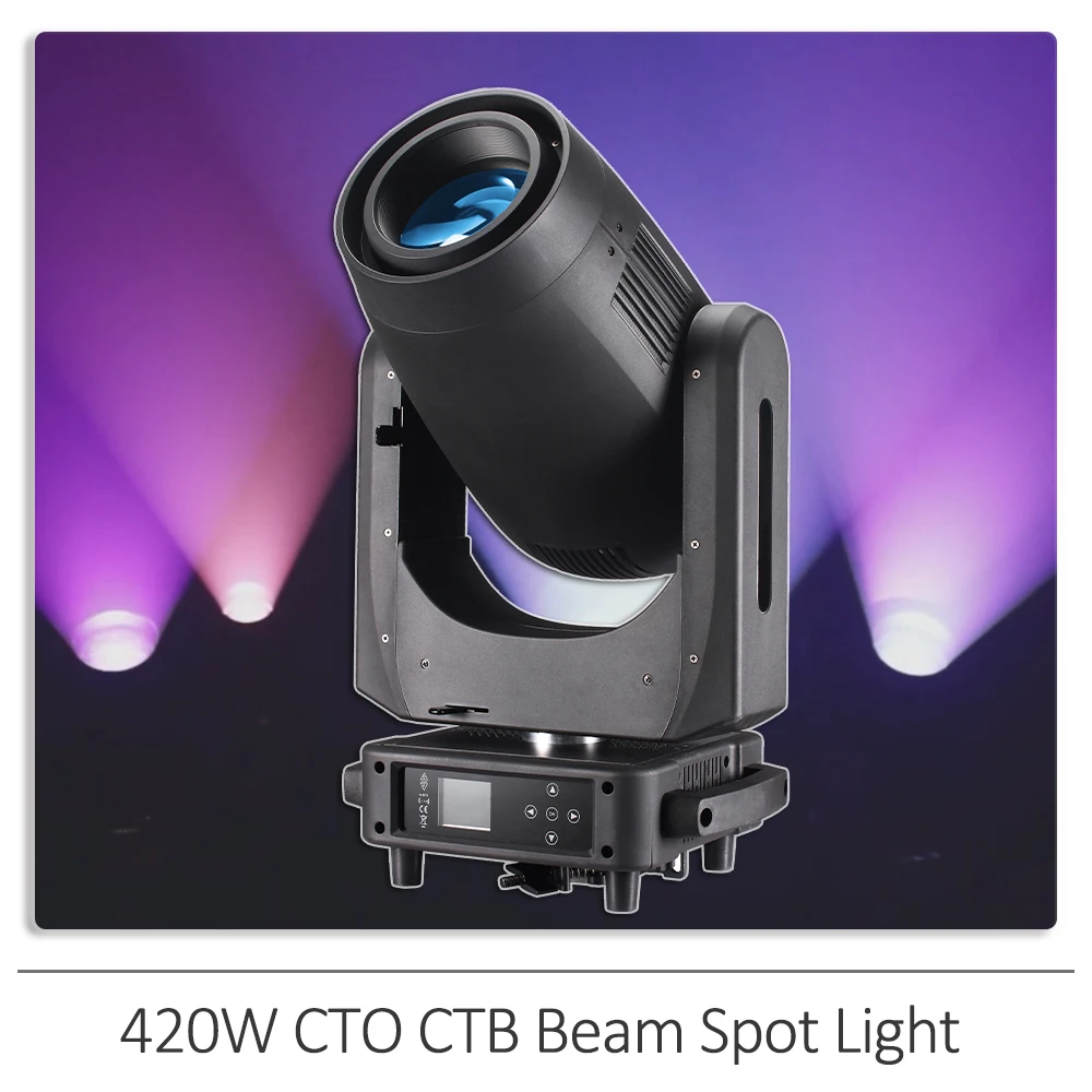 

New 420W CMY CTO Moving Head Light Beam Spot Zoom Prism Frost Effect DMX512 DJ Disco Party CLUb Professional Stage Effects Lamp