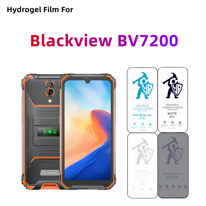 

2 шт. матовая гидрогелевая пленка для Blackview BV7200, HD-защитная пленка для экрана Blackview BV7200, матовая защитная пленка для защиты глаз, антишпионская матовая защитная пленка для передней панели