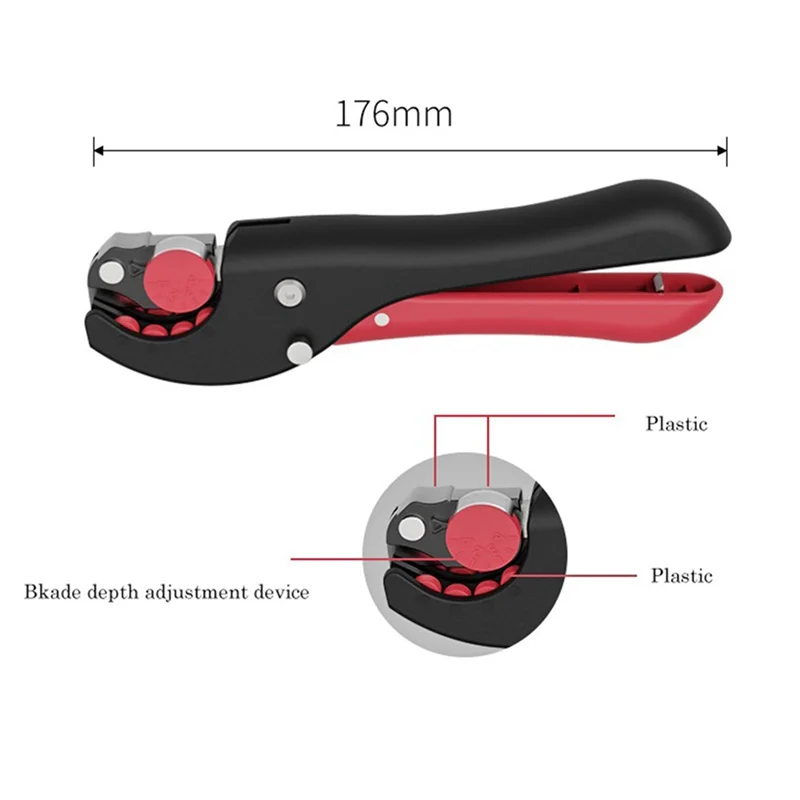 FS-D6 Wire And Cable Dialing Stripper Stripper Manual Electrician Rotary Stripper Artifact Hand Tool Easy Install