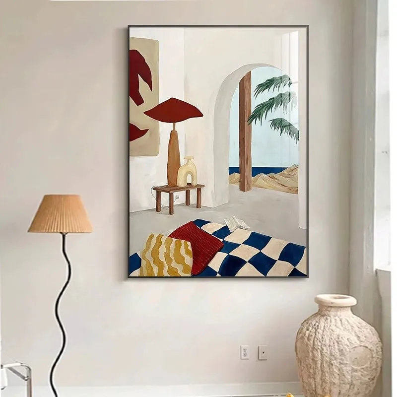 

Современная матовая декоративная настенная живопись: абстрактная картина для прихожей и гостиной в стиле High-End.