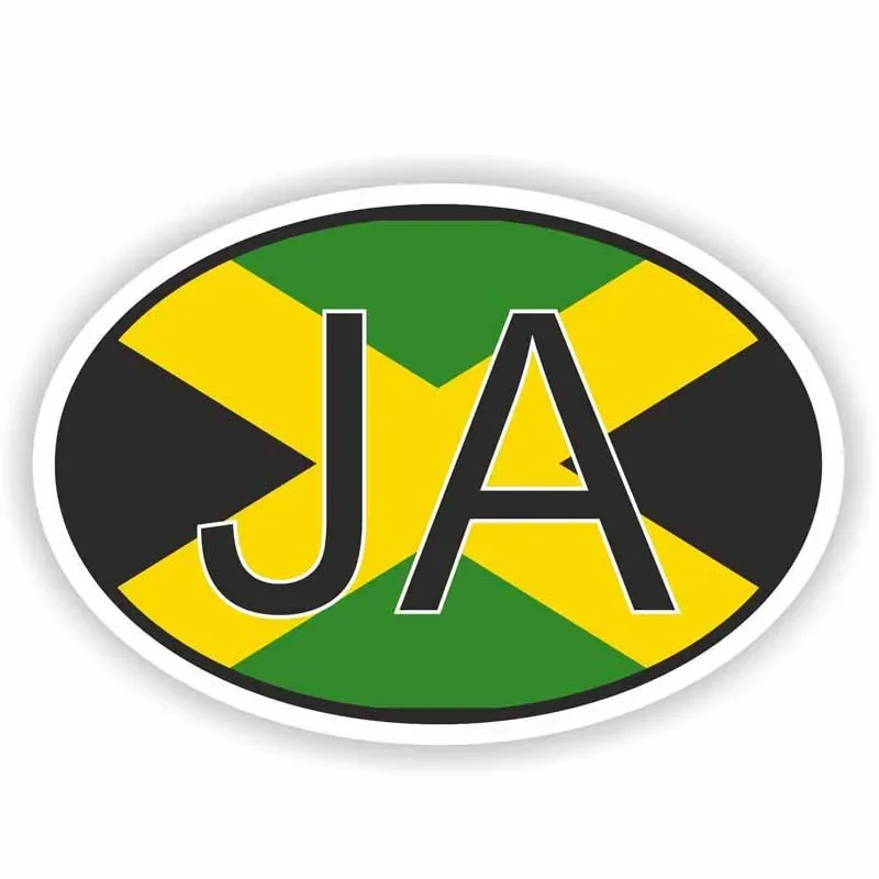 Personality Accessories JAMAICA Country Code Car Sticker Decal PVC