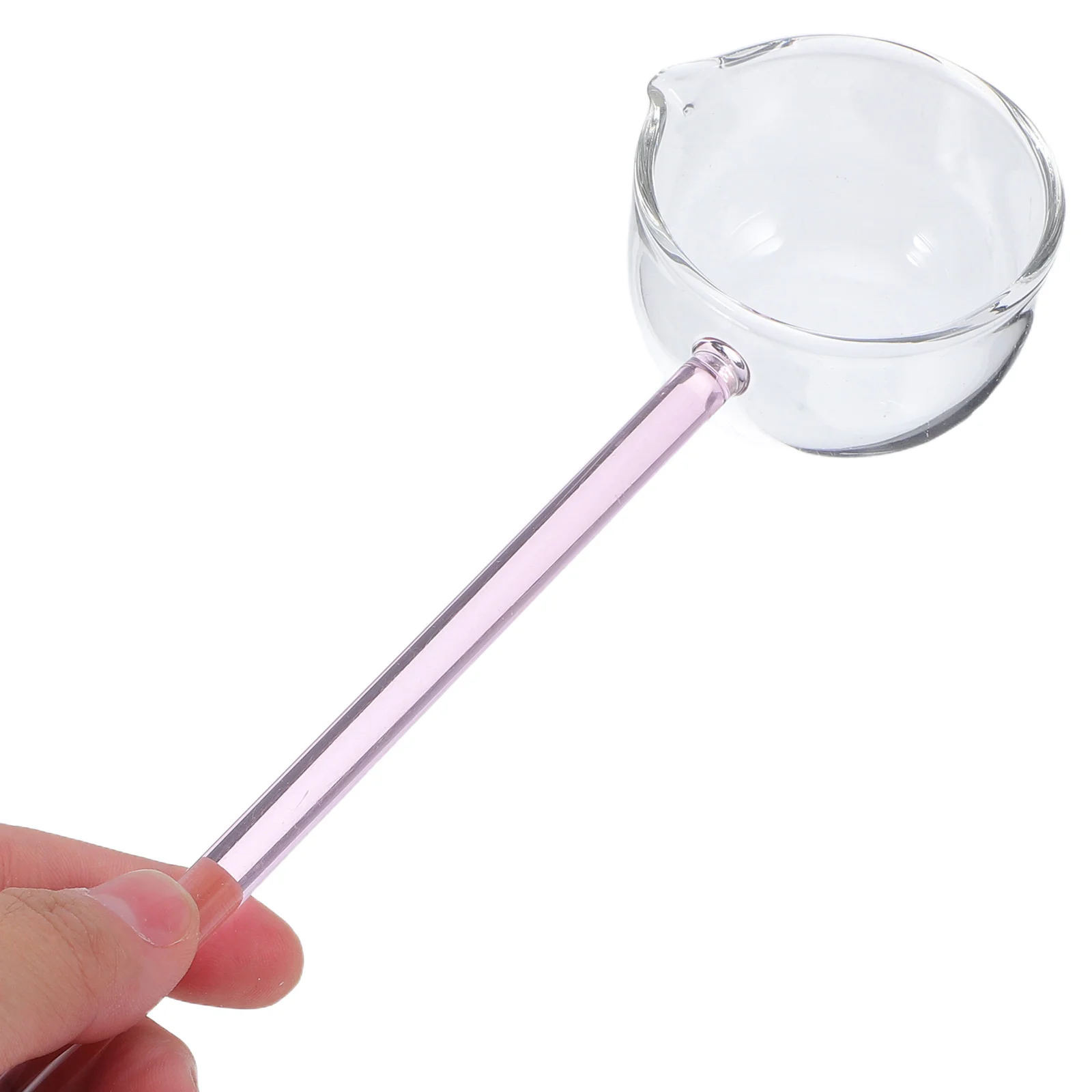 

Glass Serving Ladle Soup Spoon Novelty Dessert Long Handle Clear Punch Bowl Ladle Ice Cream Stirring Sauce Gravy Serving Utensil