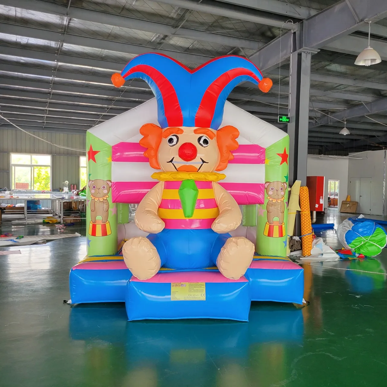 PVC Inflatable Bounce House for Children, Funny Jumping Game, Castle for Indoor and Outdoor Playing