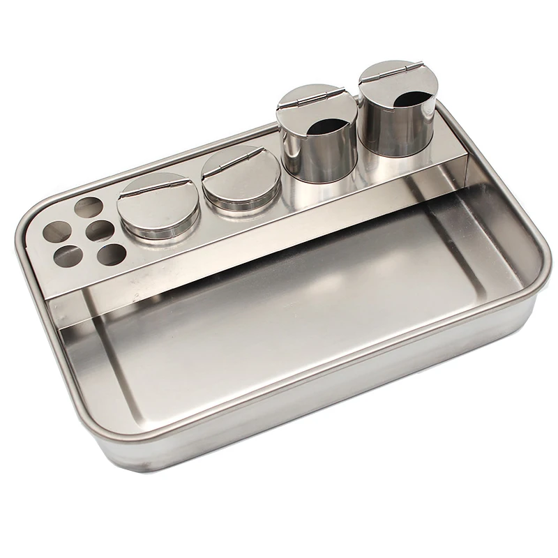 Stainless steel infusion tray Nurse infusion treatment tray Infusion room treatment tray Nursing disinfection dressing change tr