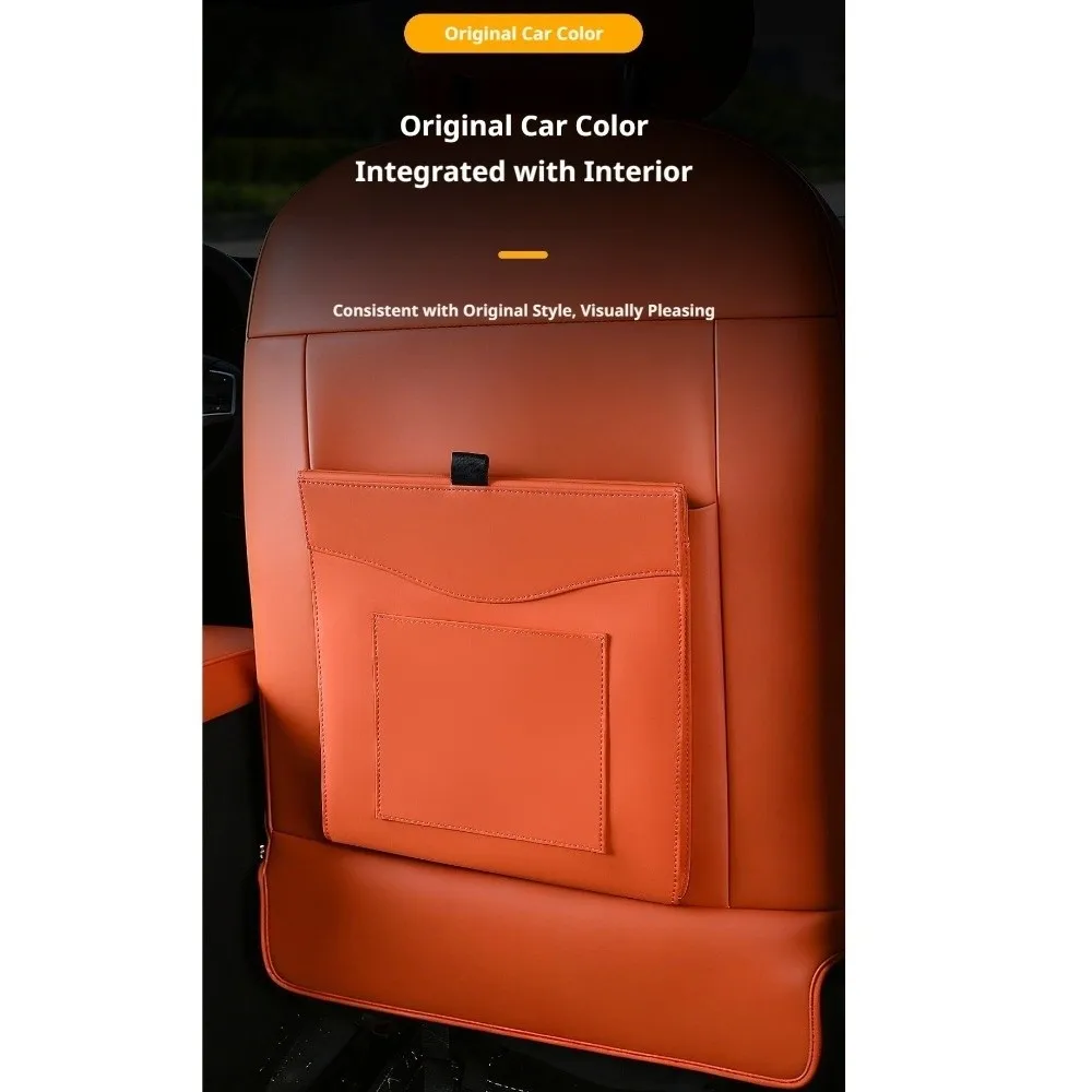 Waterproof Car Garbage Bag Storage Pocket Leak-proof Magnetic Adsorption Storage Bag Space Saving Garbage Bin
