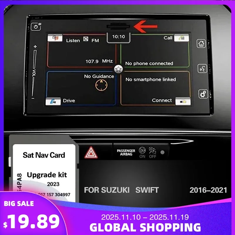 

Для Suzuki Swift 2016 Польша 2021 Швеция Норвегия Нидерланды спутниковая навигация карта Gps навигация дорожная SD-карта