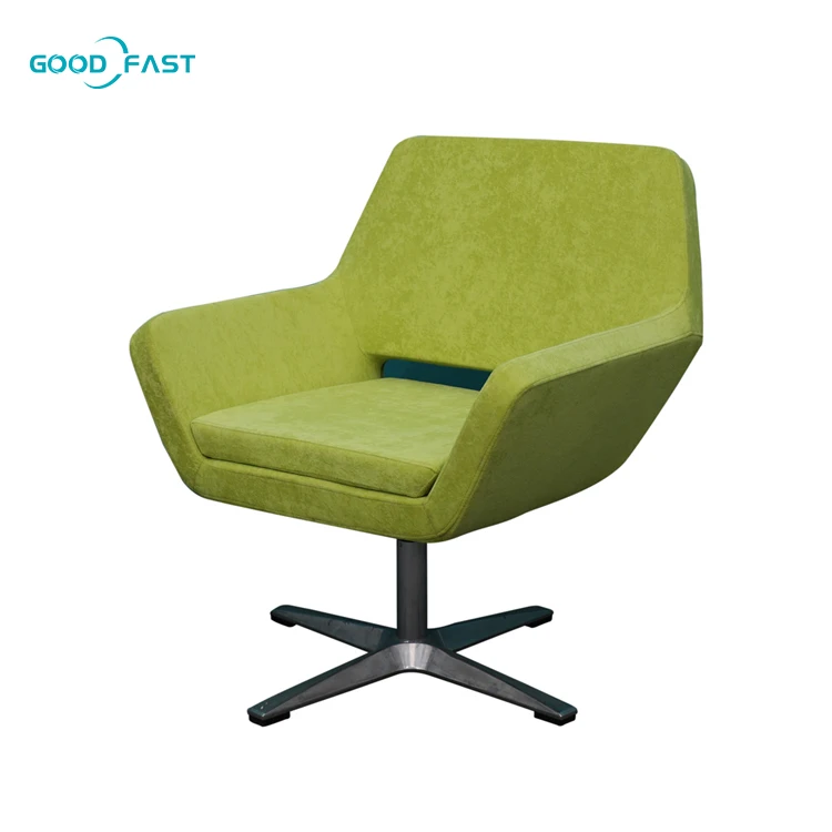 Wholesale Commercial Furniture Leisure Office Meeting Room Chair Molded Luxury Chair Lounge with Aluminum Base