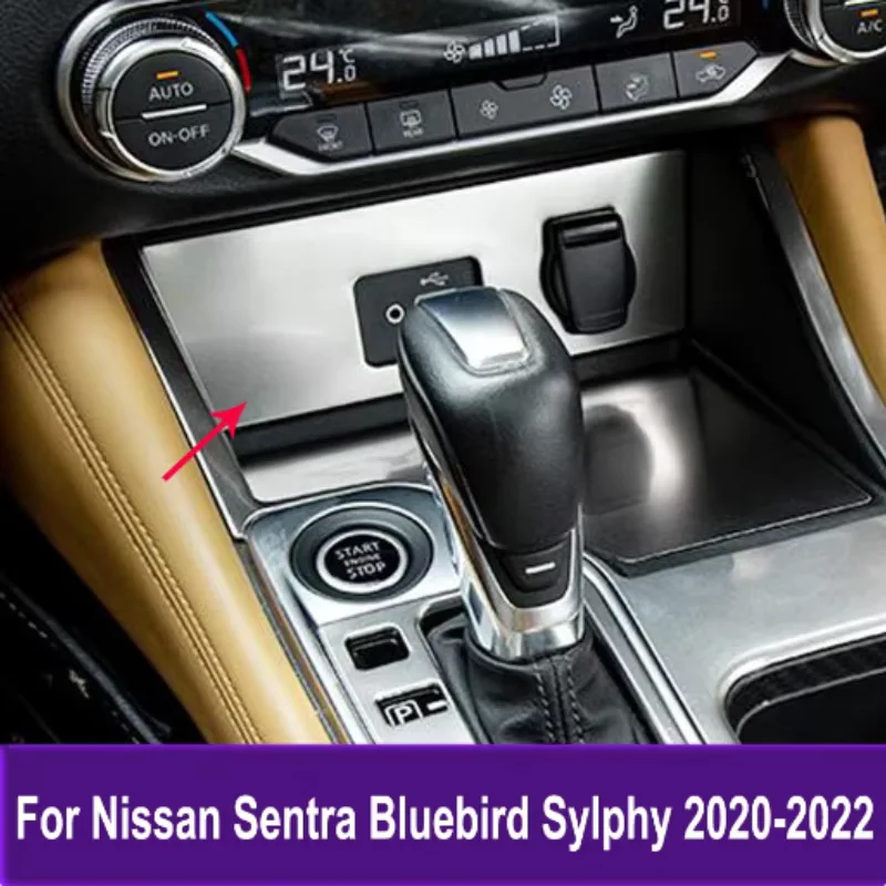 

Car Accessories Cigarette Lighter Panel Cover Trim Frame Molding Decoration For Nissan Bluebird Sylphy 2020 2021 2022