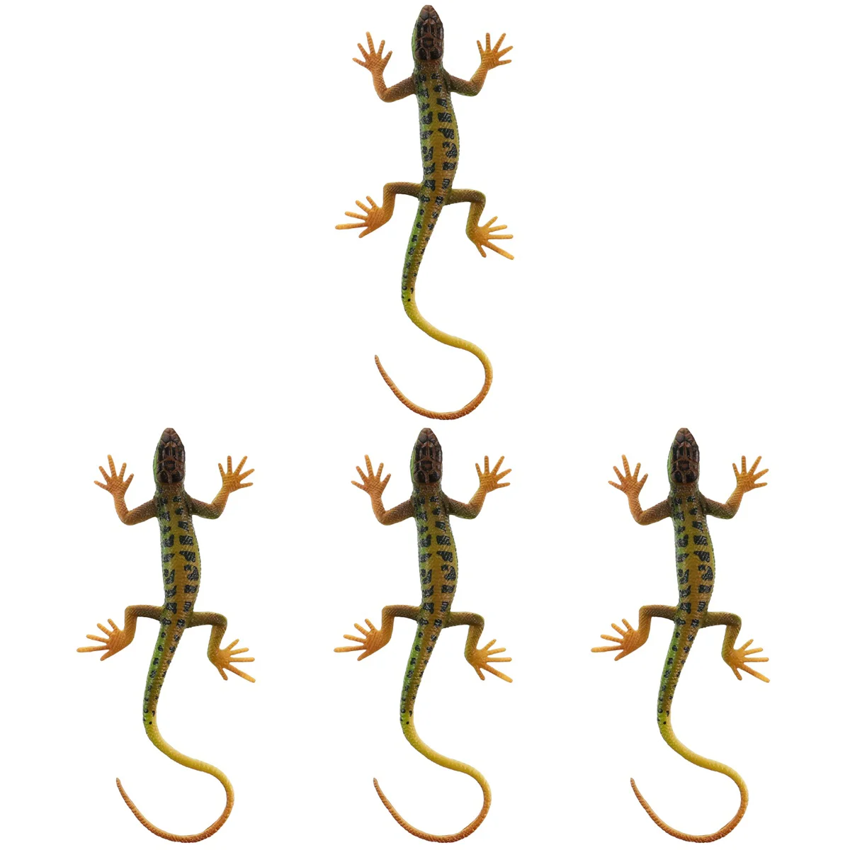 

Set of 4 Tricky Toys Kids Educational Playthings Early Children Simulation Lizard Model Plastic Spoof Baby Reptile Figurine