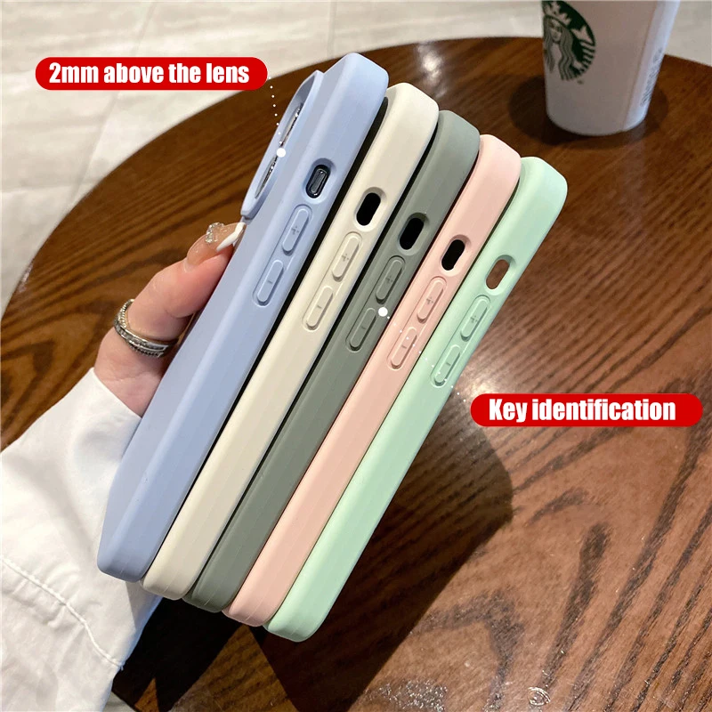 Original Liquid Silicone Shockproof Case For Apple iPhone 15 14 12 11 13 Pro Max Soft Cute Back Cover For 14 15 Plus Accessories