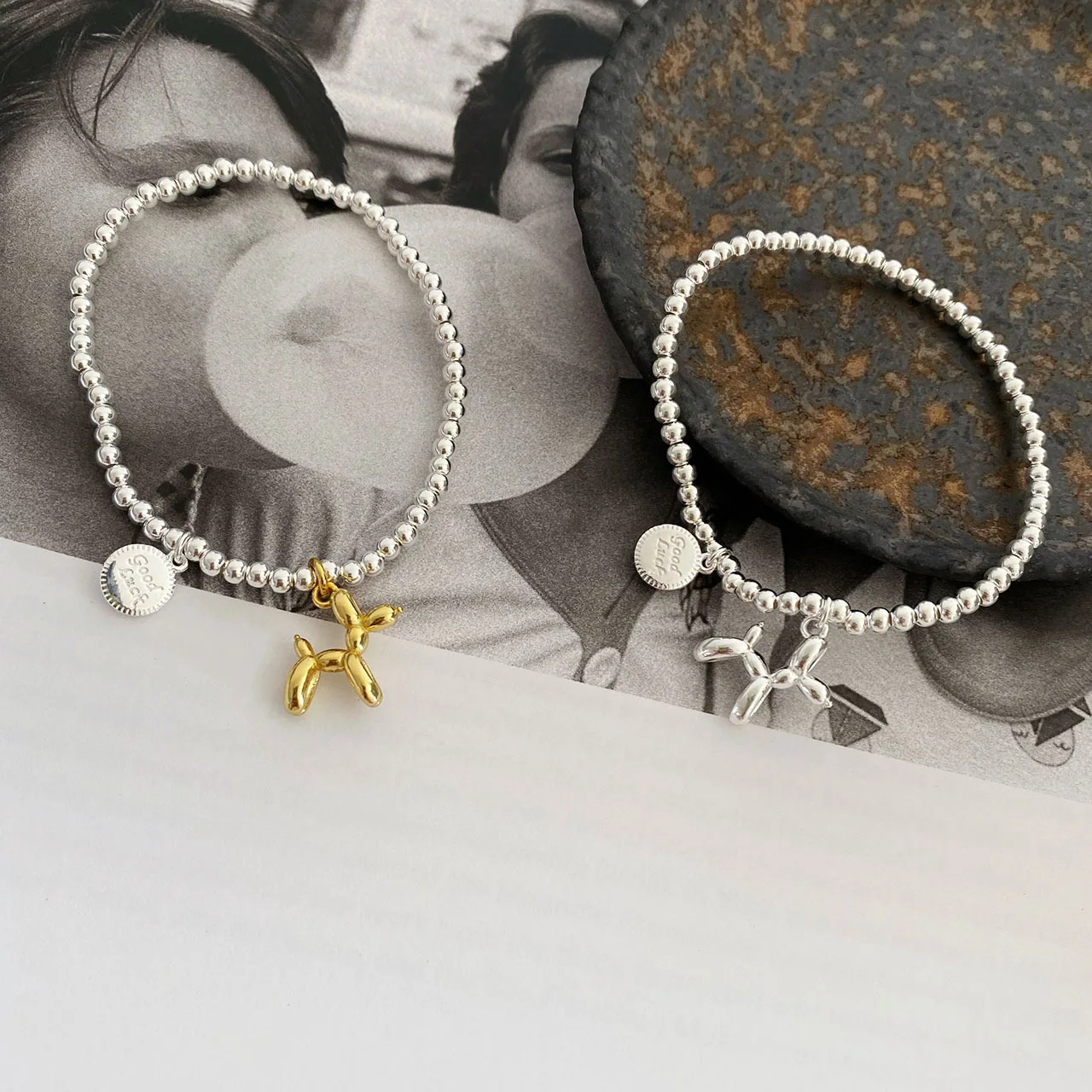 925 Sterling Silver Bracelets for Women Men String Accessories Trend Vintage Simple Horse Pendant Party Jewelry Gift