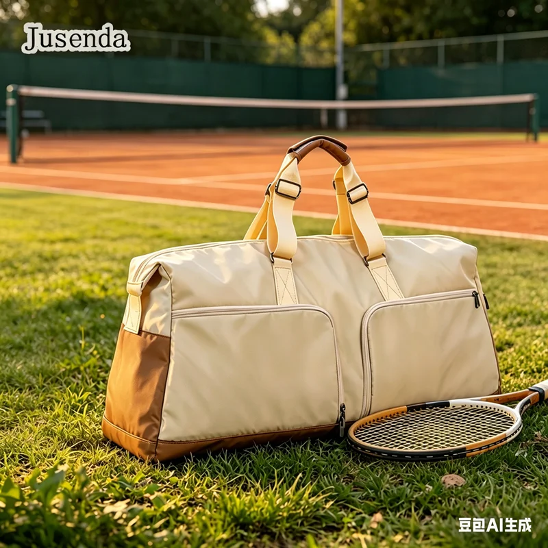 3-6 Pieces Tennis Rackets Bag, Badminton Gym Bag, Large Capacity Squash Racquet Bag with Separate Shoe Compartment