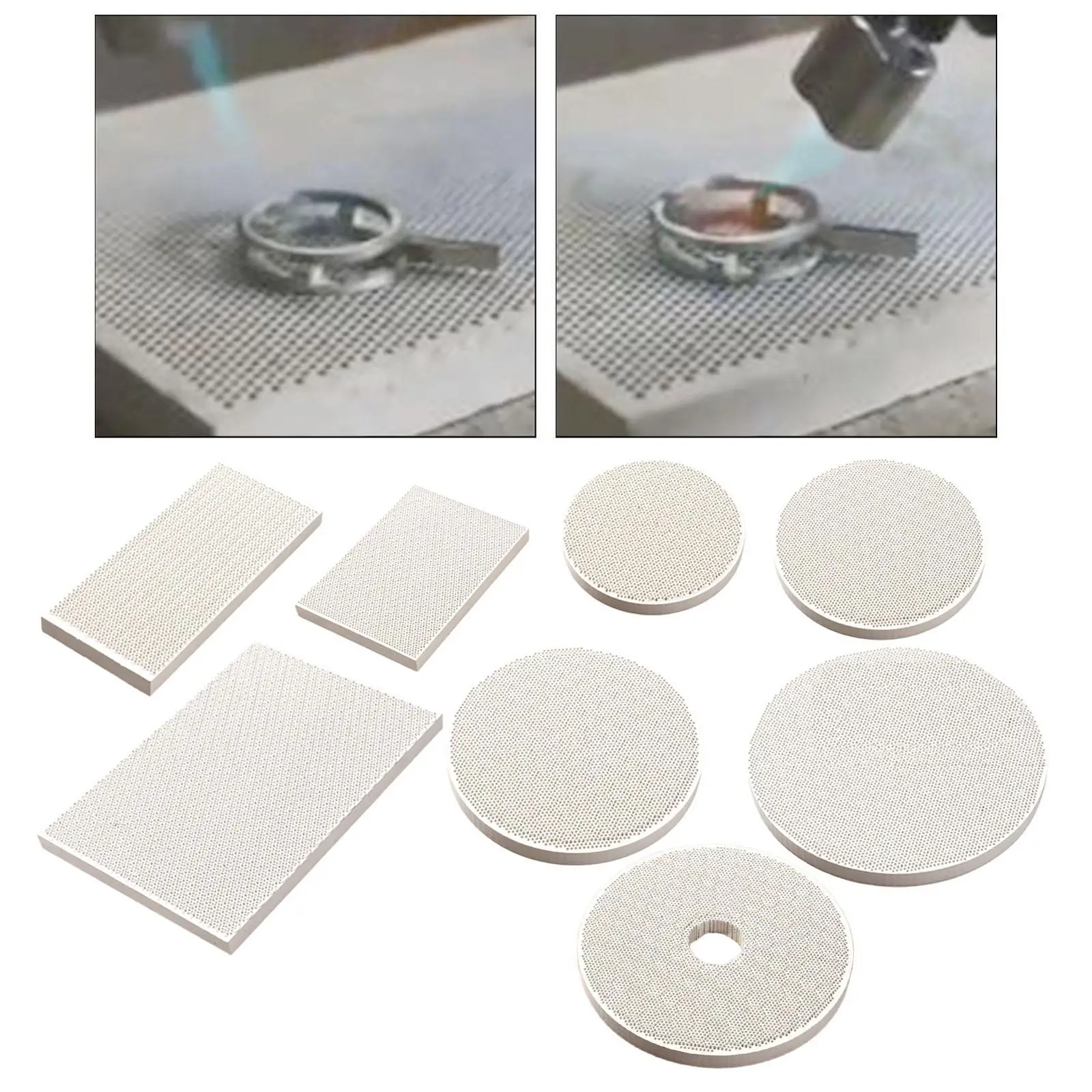 Honeycomb Welding Brick High Temperature Insulation Tile Professional Heat Mat Jewelry Welding Board for Jewelry Making