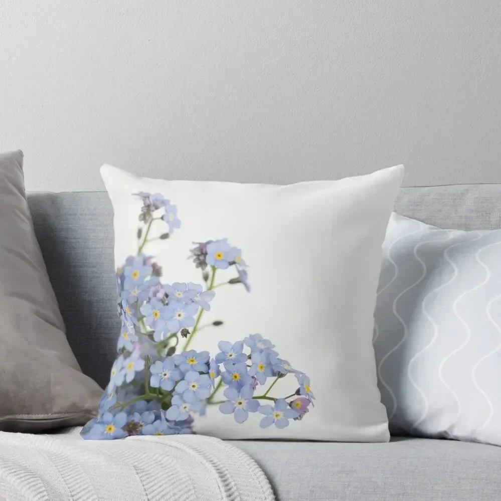 Forgetmenots Throw Pillow autumn pillowcase Pillow Covers Decorative Cushions pillow cover christmas