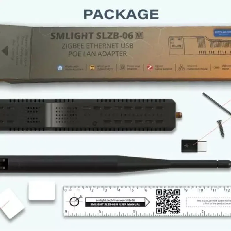 SMLIGHT SLZB-06M Zigbee 3.0 To Ethernet USB WiFi Gateway with PoE Coordinator