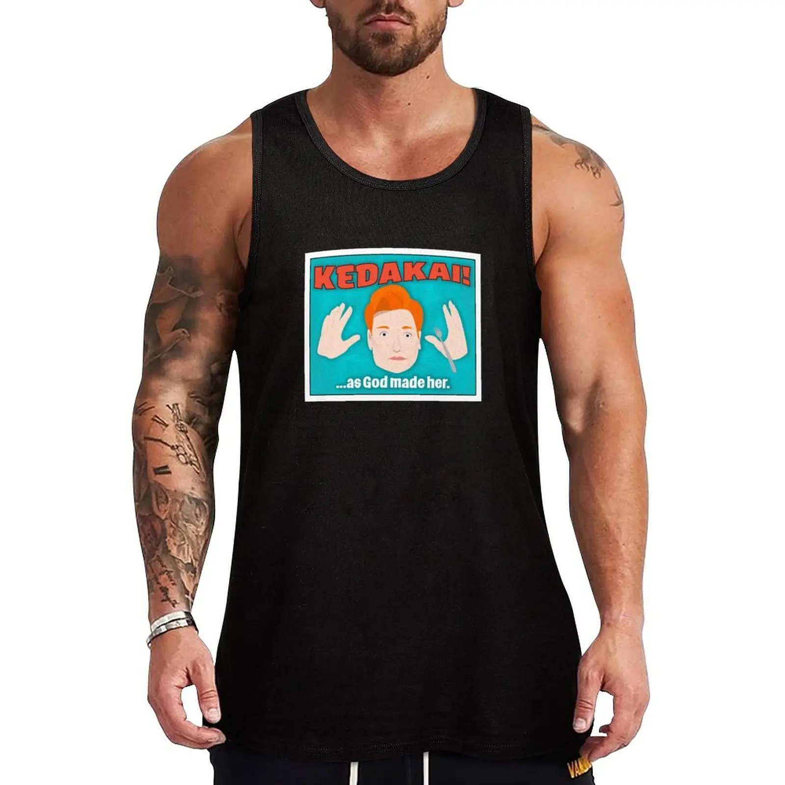 Conan and KEDAKAI! Tank Top Funny Graphic Tank Top Humor Print Sleeveless