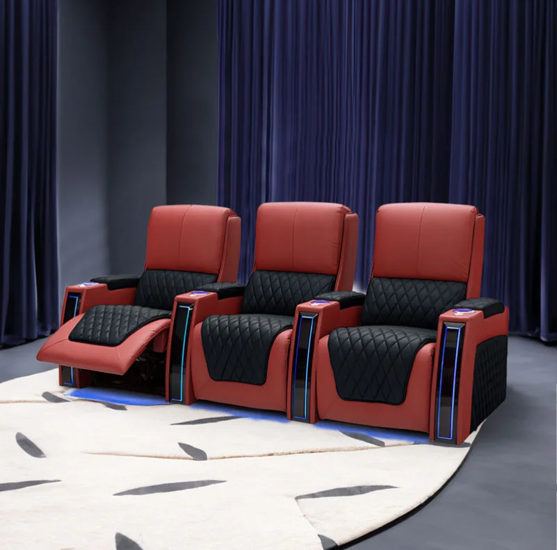 Home Cinema Luxury - 현대식 고급 리클라이닝 홈시어터 소파 VIP
