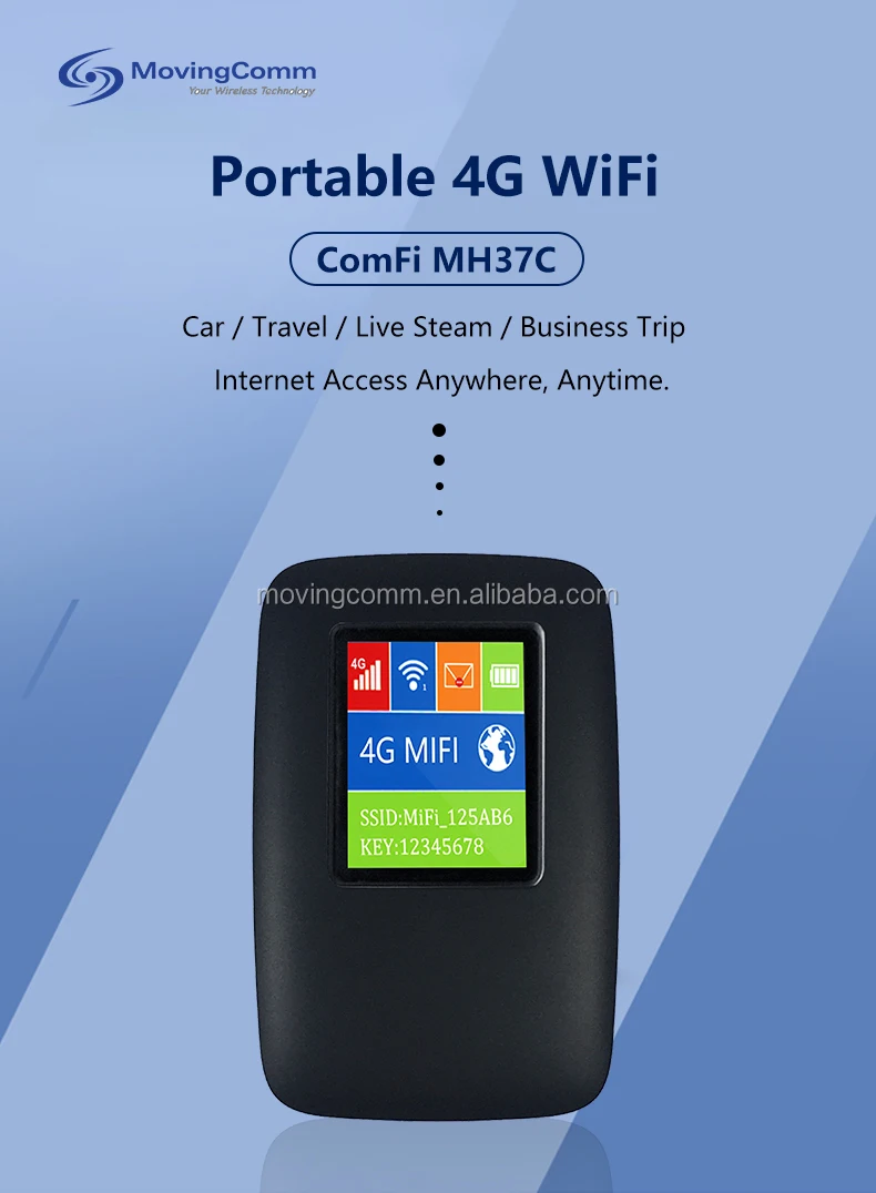 Model MH37C Portable Pocket 4G WiFi Router Hotspot for Internet and WiFi Sharing