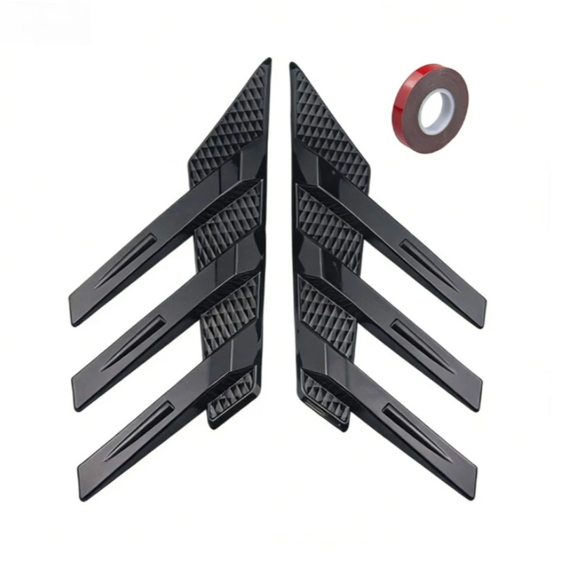 Universal Car Rear Windshield Side Spoiler Rear Wing Trim Side Vents Decoration General Window Louvers Exterior Decorative view 5