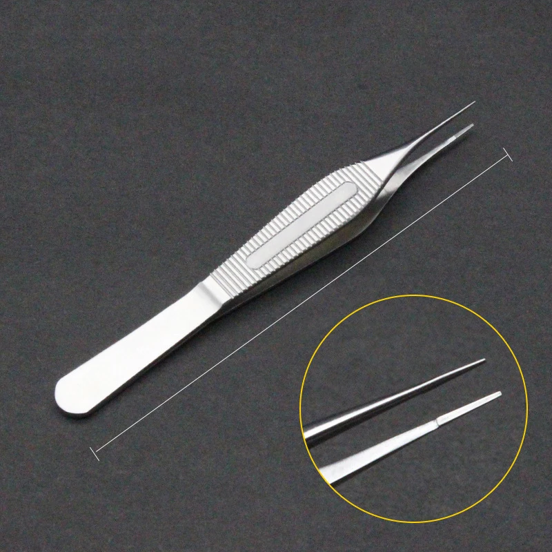 Edison tweezers nose comprehensive surgery plastic double eyelid surgery tools toothed stainless steel platform eyelid tweezers