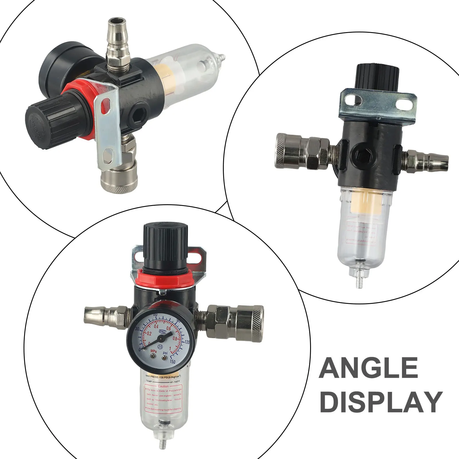 

Регулятор давления воздуха для промышленного использования 1, 4, 15,5 см, точное регулирование давления, высококачественный фильтрующий элемент