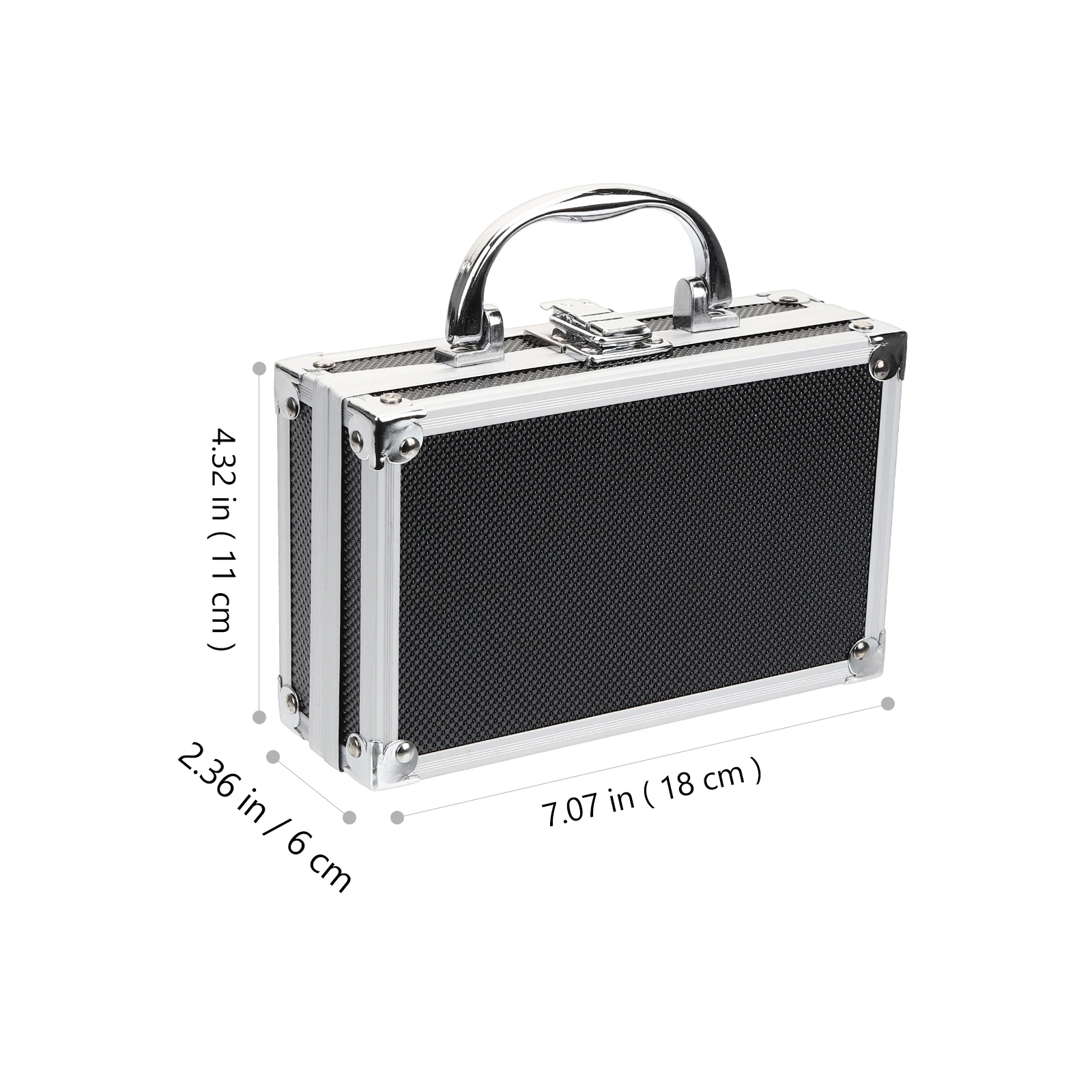 

Aluminium Tool Box Large Capacity Storage Case For Tools Hardware Accessories Pearl-Cotton Lined Smooth Opening Tool