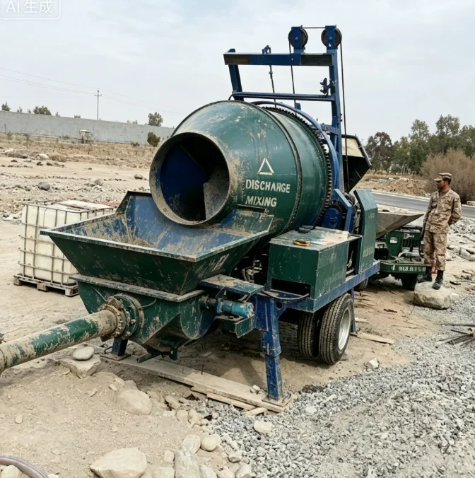 

Customized Fully Automatic Concrete Mixer With Pump Electric Diesel Engine Machine Concrete Pumping Integrated Machine