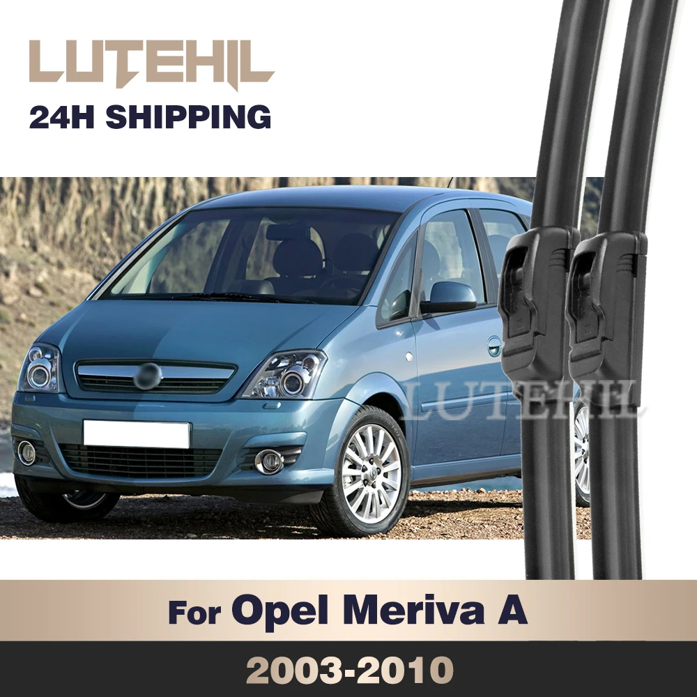 Para Opel Meriva A 2003-2010 2004 2005 2006 2007 2008 2009 limpiaparabrisas delantero limpiaparabrisas cepillo de ventana 24 "+ 24"