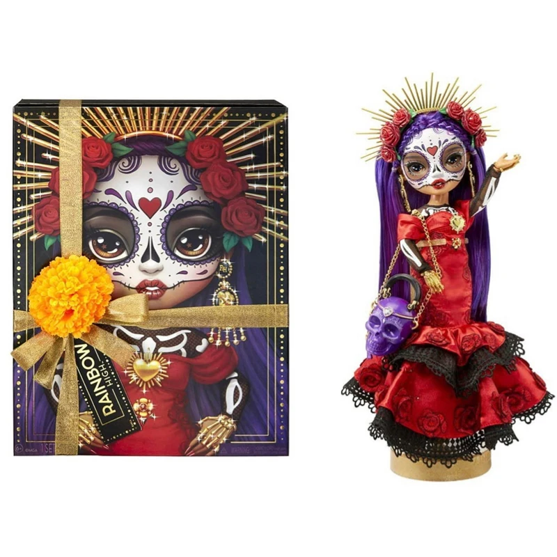 

Original Rainbow High 2022 Collectors Series Doll Day of The Dead Festival Fashion Dressup Doll Accessories Girl Birthday Gift