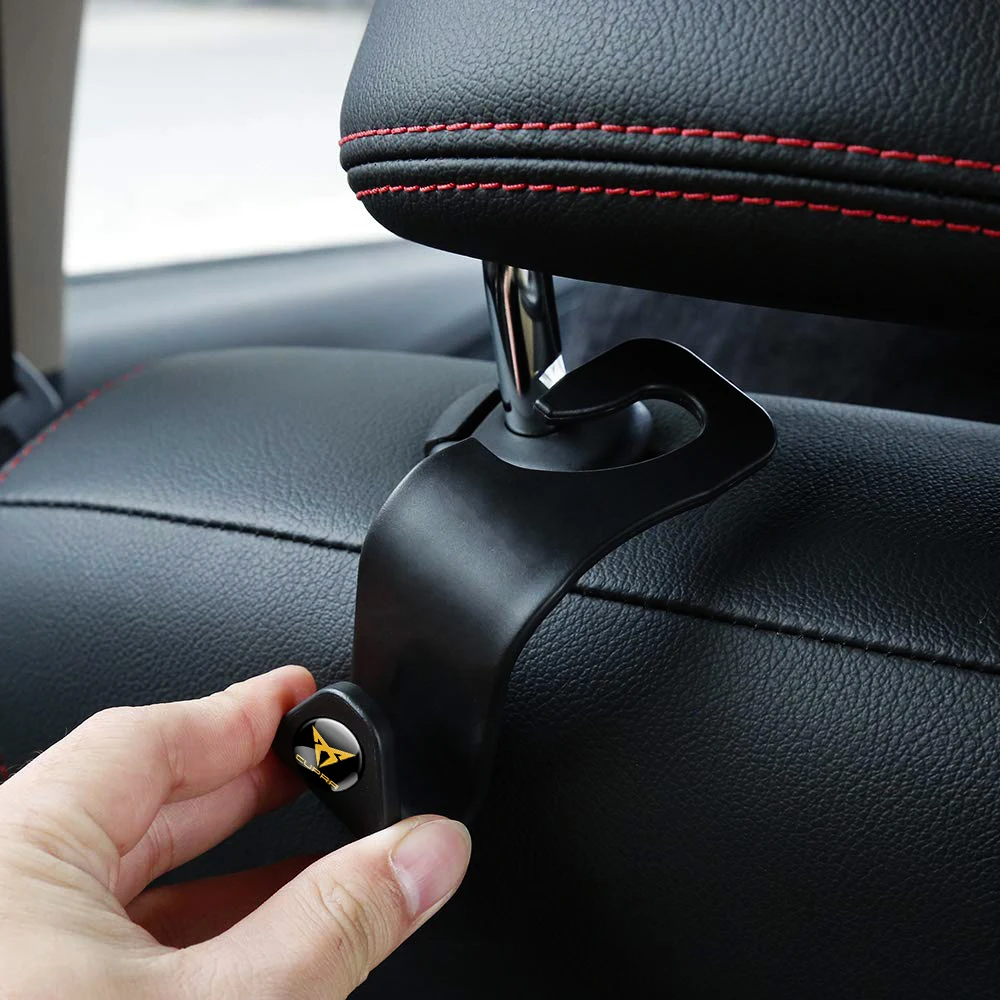 Car Seat Back Hooks Portable Hanging Bag Rack Accessories For Seat Cupra FR Racing Ibiza Leon Ateca Exeo Altea Toledo Tarraco