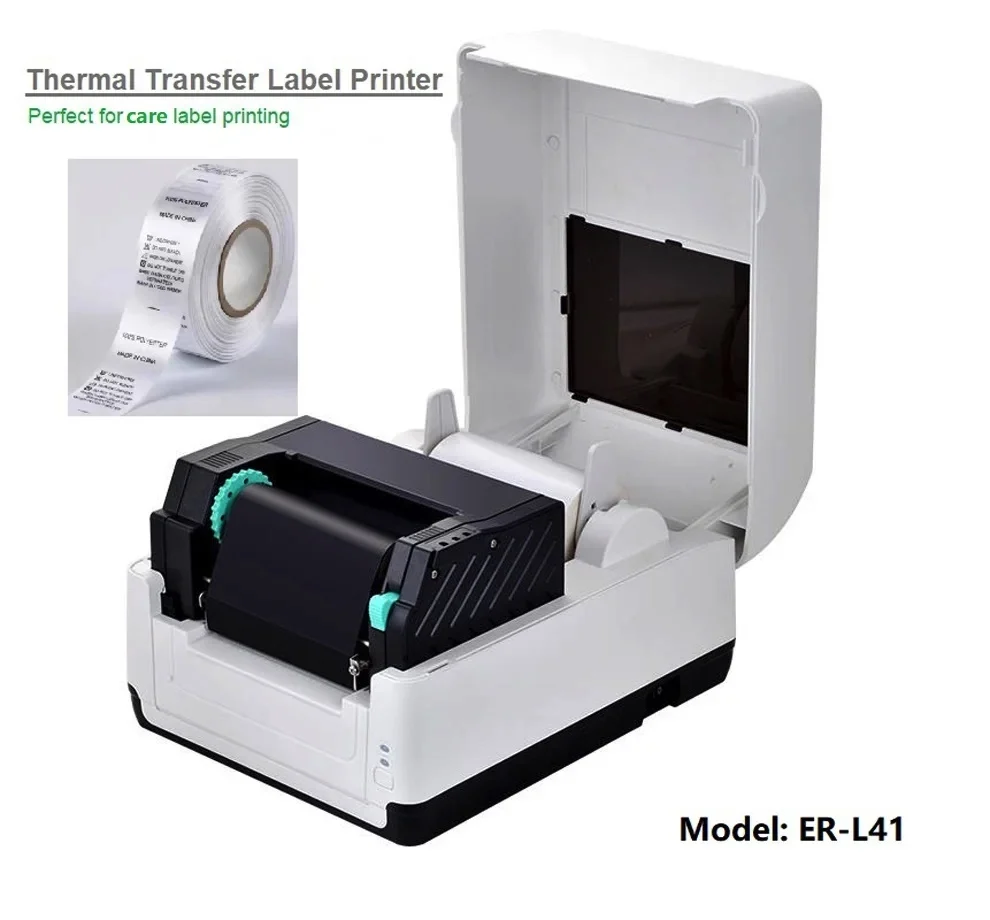 Stampa di etichette per la cura Rotolo di nastro inchiostrato 30×300M 35 40 50 55 60 Nastro inchiostrato a trasferimento termico migliorato per la stampa di etichette per la cura del lavaggio