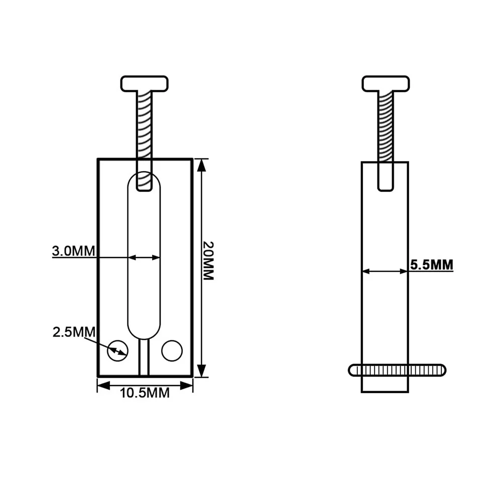 

6Pcs Electric Guitar Bridge Saddles Tremolo Solid Brass Silver Color Durable Precise Module Guitar Replacement Parts