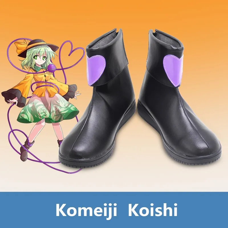 

Костюм для косплея из японского аниме Touhou Project, обувь Komeiji Koishi, черные сапоги ручной работы
