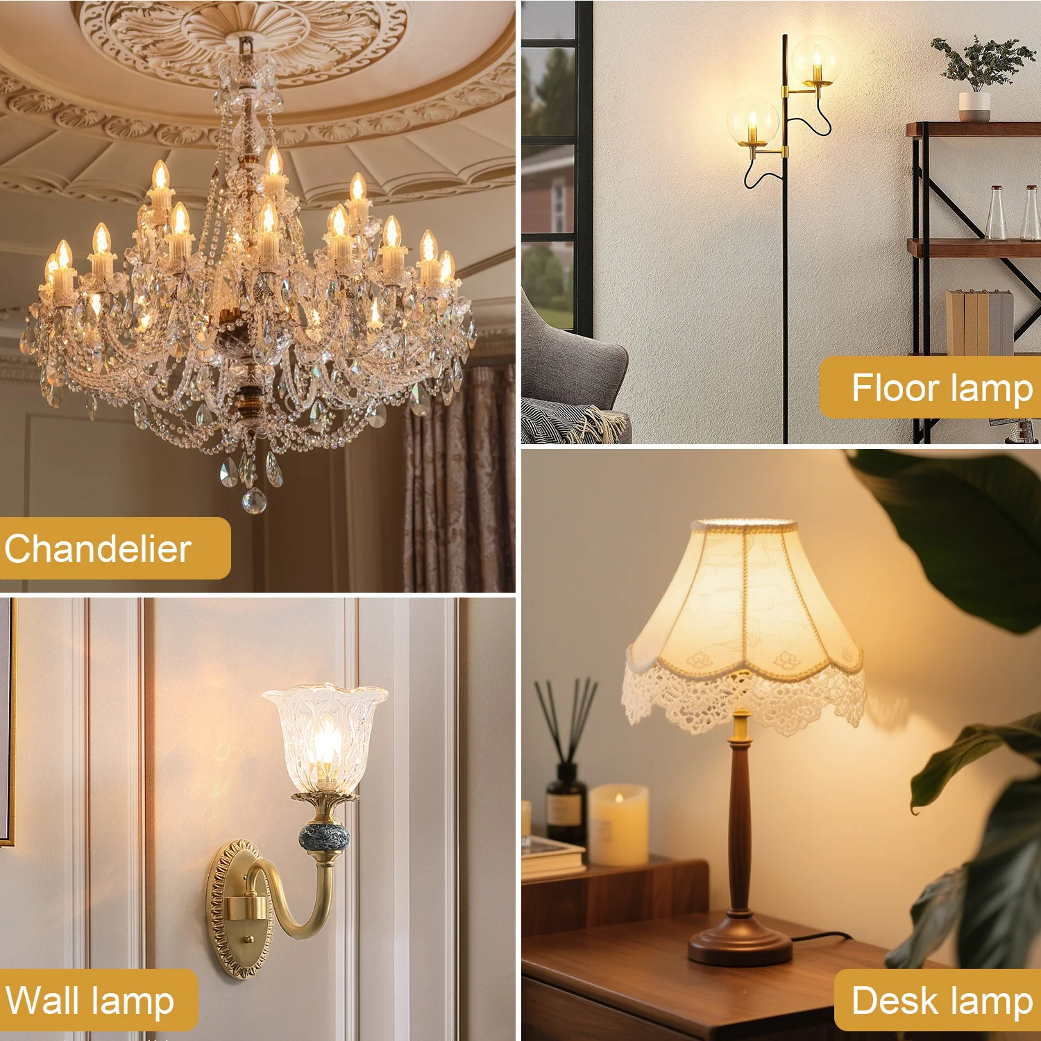 Candle C35 E14 Led Light Bulbs Vintage Filament Bulb 220V 3W Pendant Lights Antique Bulb Edison Bulb Lampada Indoor Decor Home
