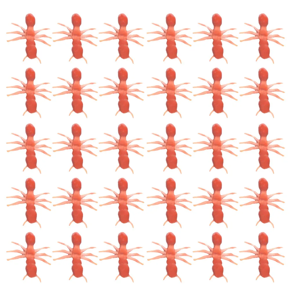 

100 шт. пластиковых муляжей муравьев для Хэллоуина, реалистичные страшные украшения, легкие, портативные, многоразовые, для розыгрышей, декор для столов